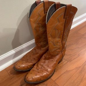 Justin ostrich boots